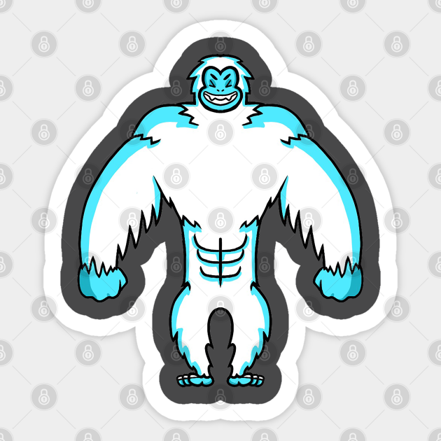 Abdominable Snowman Abominable Snowman Sticker TeePublic